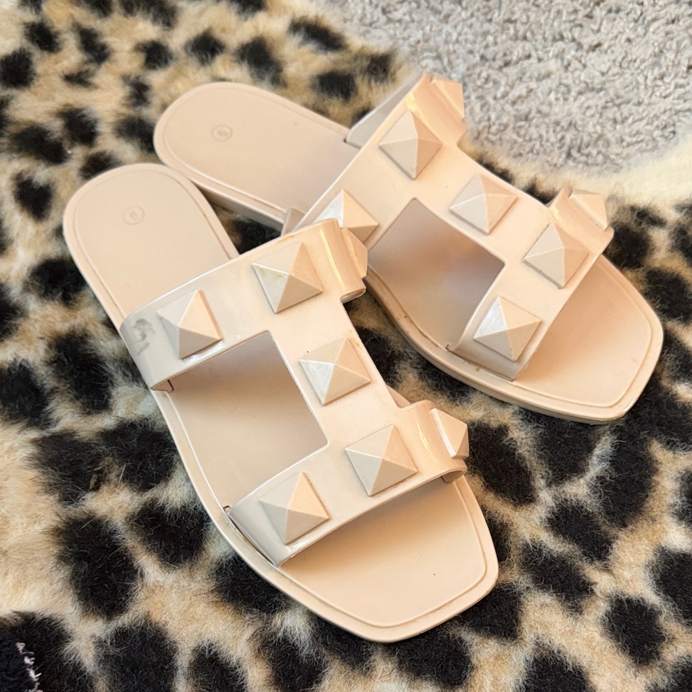Studded Slide Sandals
